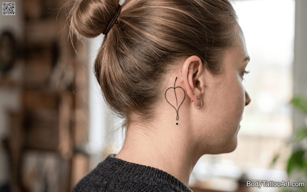 Minimalist single-line Leaf Tattoos
