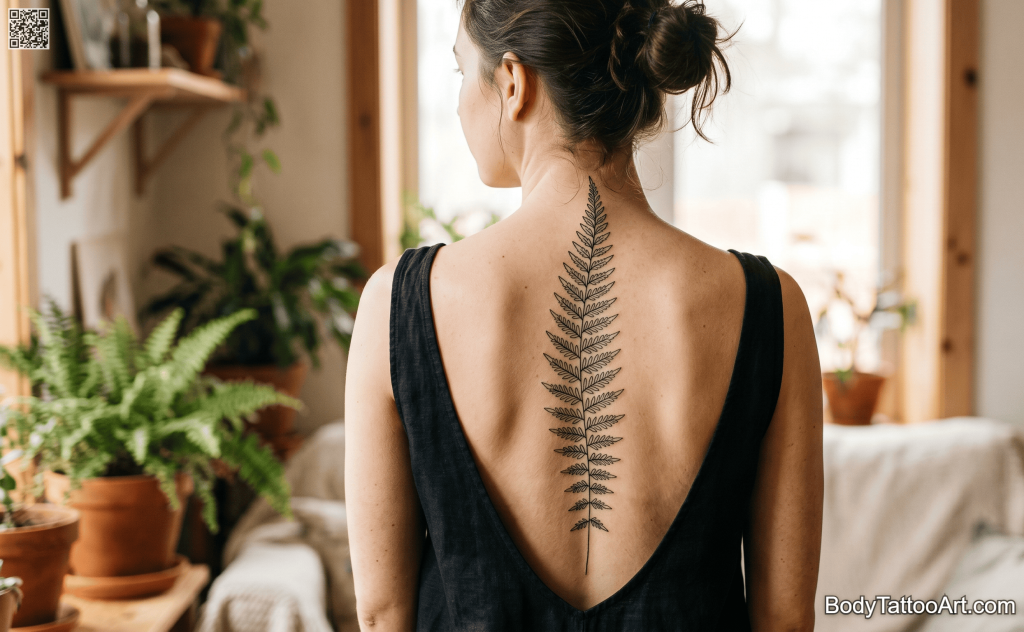 Fine line Leaf Tattoos