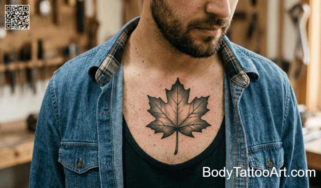 etching Maple Leaf Tattoos