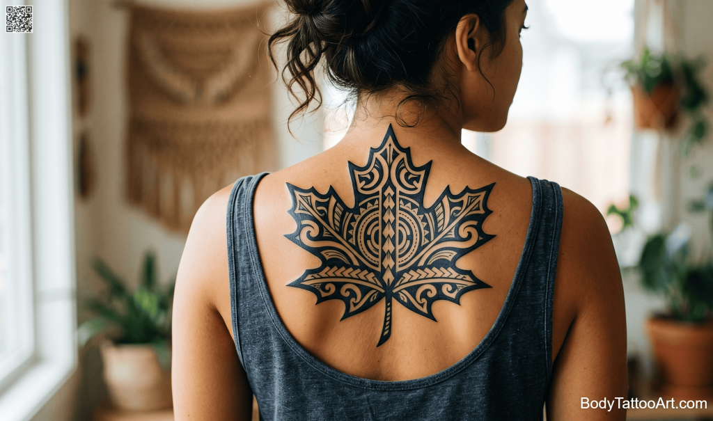  Polynesian Maple Leaf Tattoos