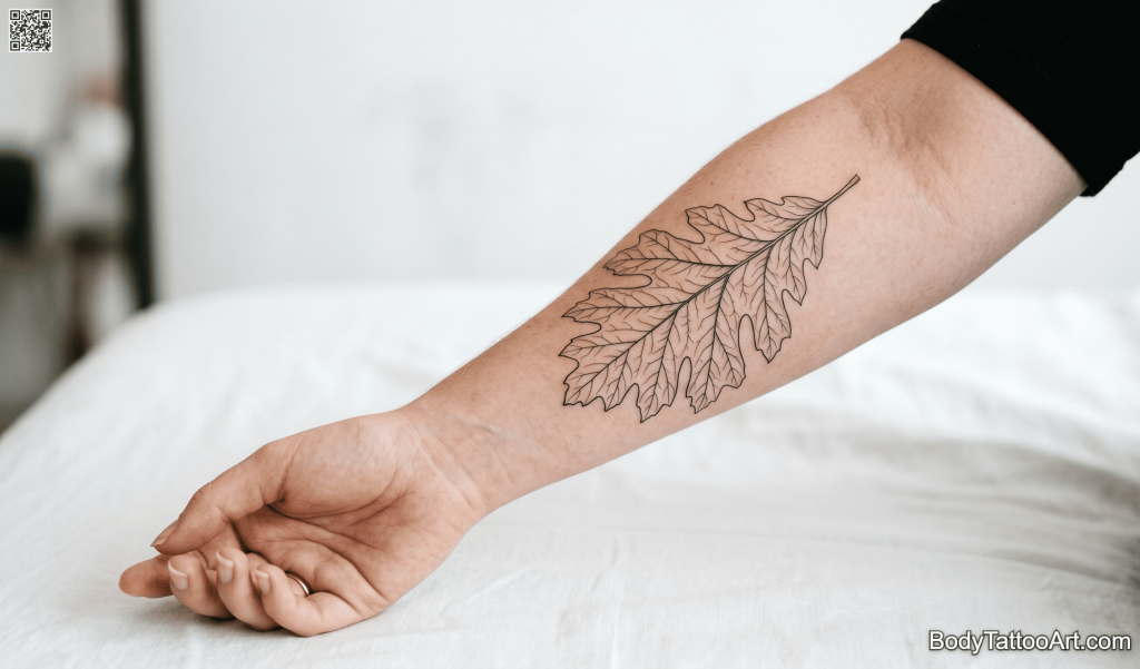 Classic Oak Leaf Tattoos – 27 Enduring Designs and Symbolic Meanings