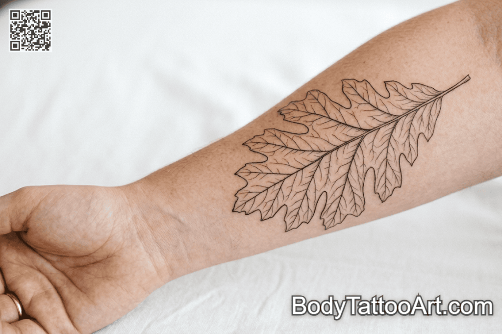  surreal Oak Leaf Tattoos