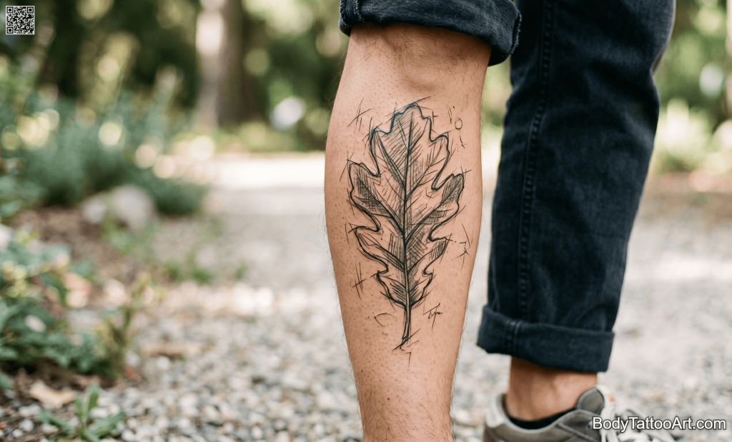 illustrative Oak Leaf Tattoos