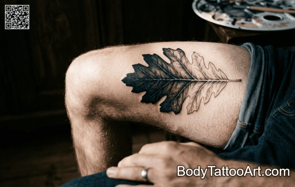  chiaroscuro Oak Leaf Tattoos