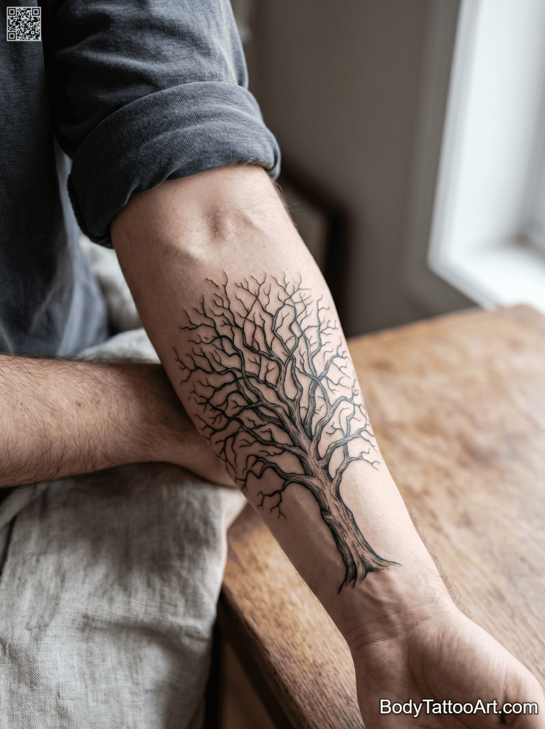 28 Oak Tree Tattoos – Designs Full of Meaning and Strength