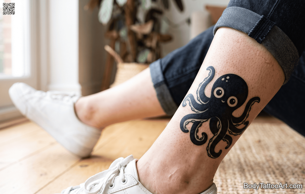  Illustrative / cartoon Octopus Tattoos