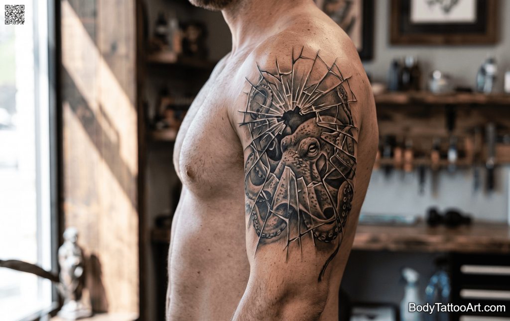 Trompe l'oeil realism Octopus Tattoos