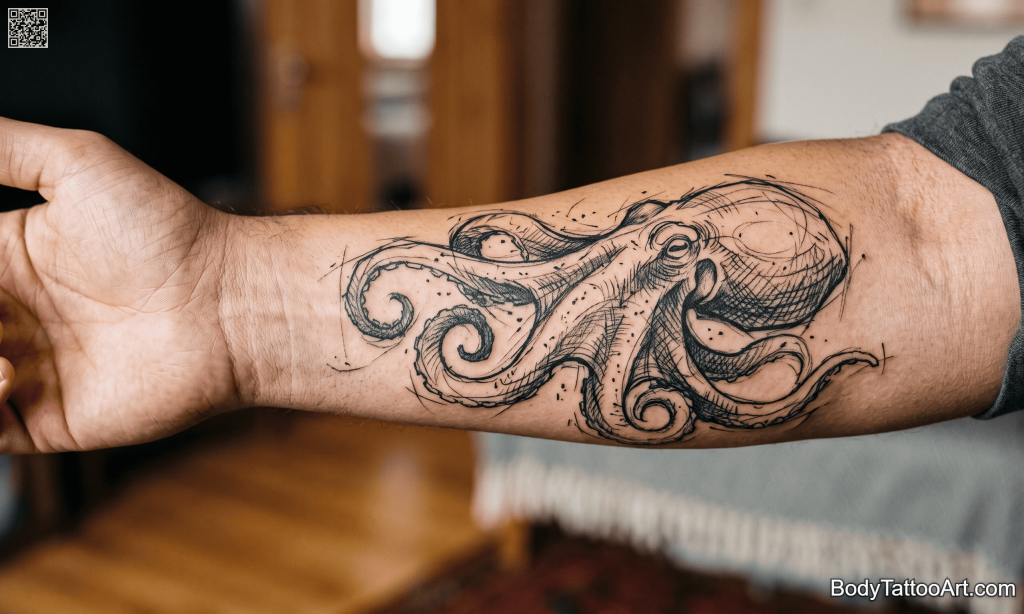 illustrative Octopus Tattoos