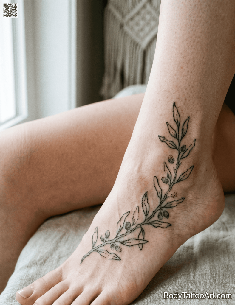  Hand-poke Olive Branch Tattoos