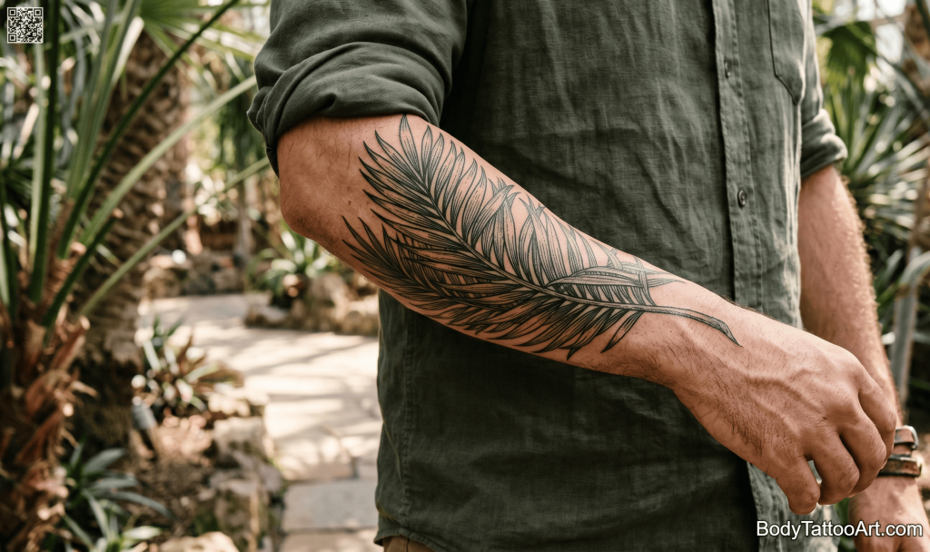 etching Palm Leaf Tattoos