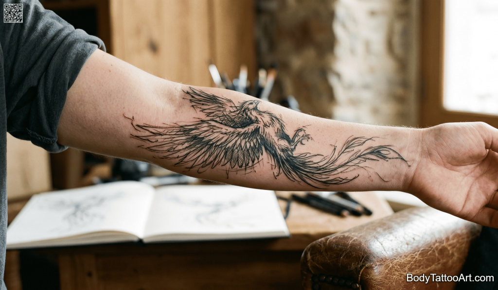 illustrative Phoenix Tattoos