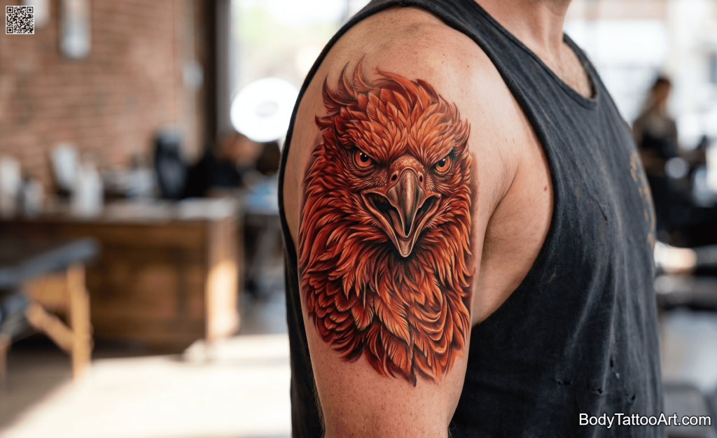  Hyper-realistic colour realism Phoenix Tattoos