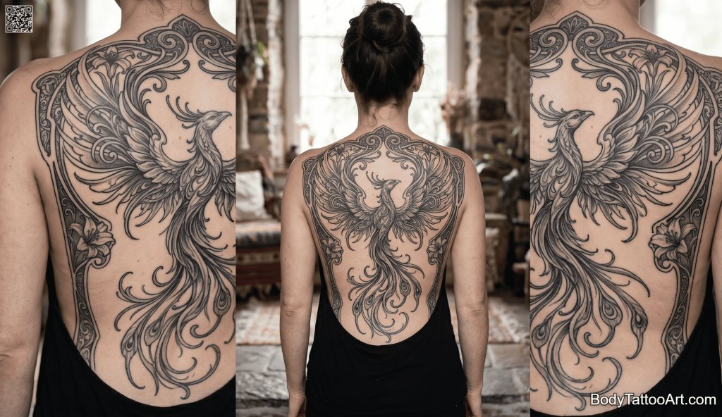 ornamental Phoenix Tattoos