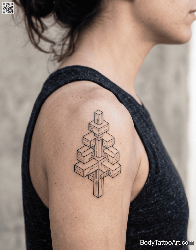 illustrative Pine Tree Tattoos