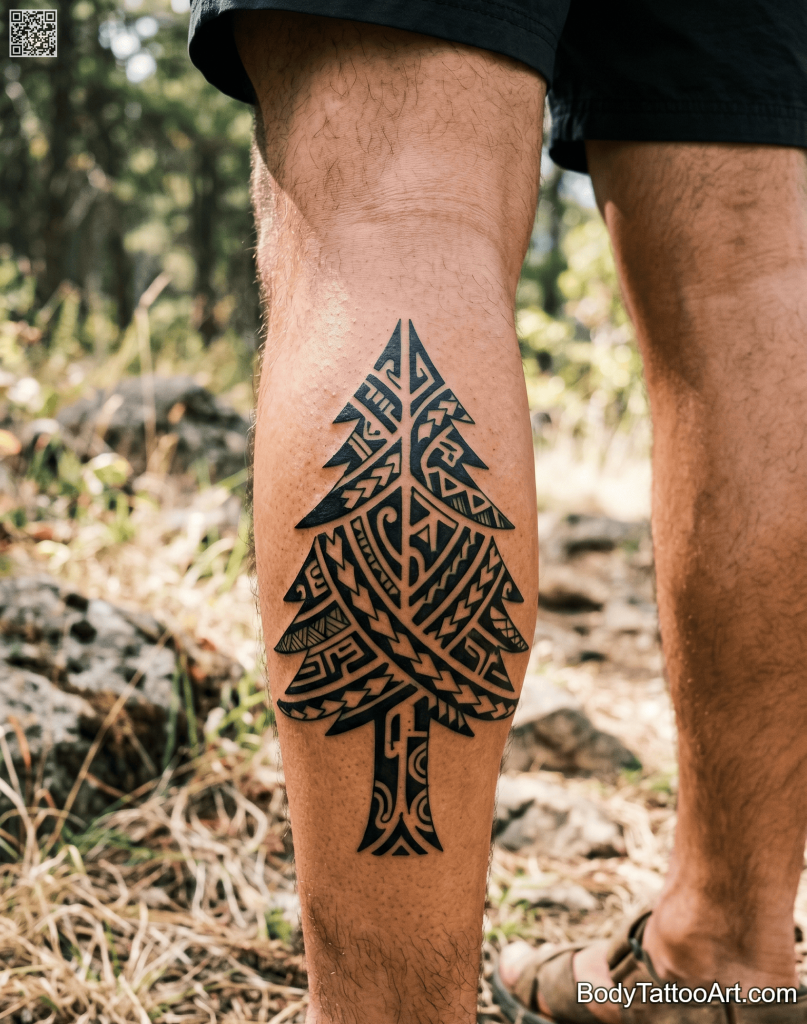 Tribal Pine Tree Tattoos