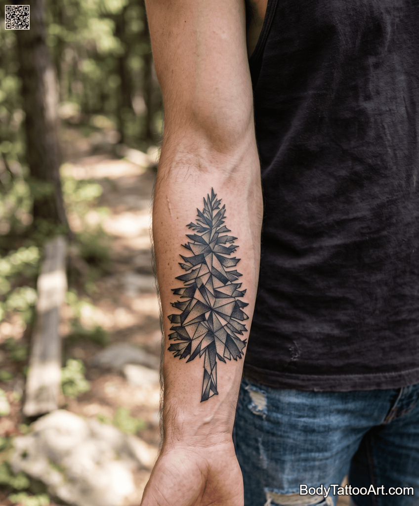  illustrative Pine Tree Tattoos