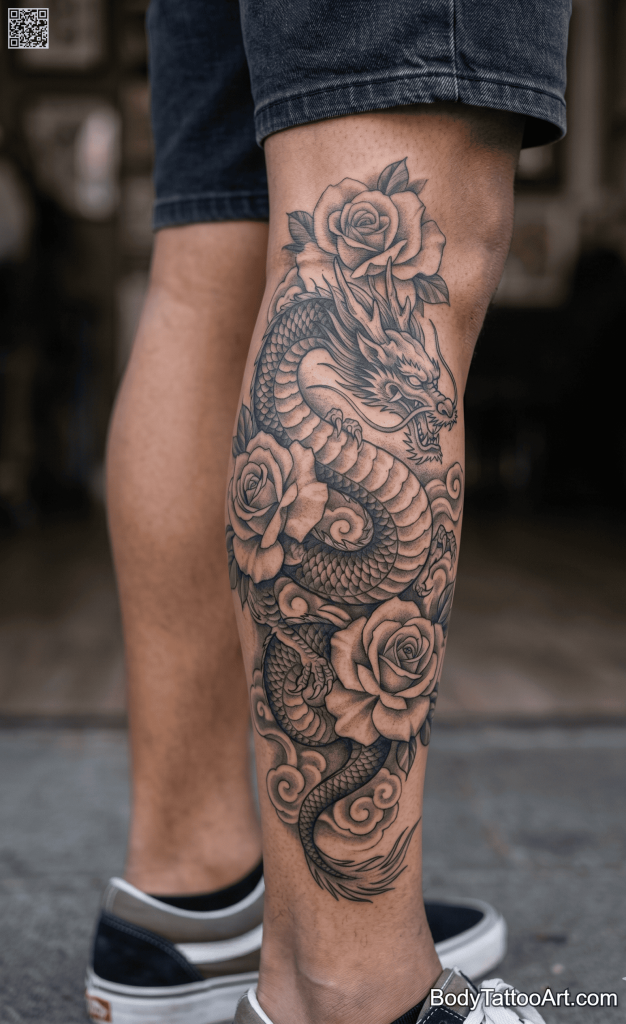Rose With Dragon Tattoos – 9 Design Ideas for Men and Women