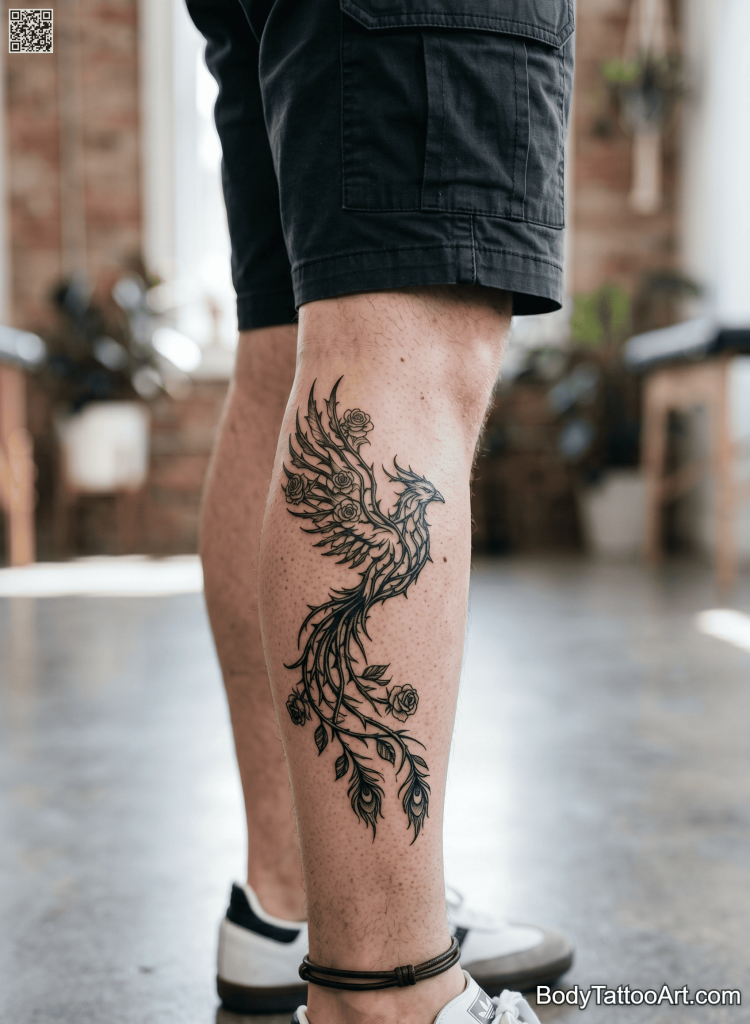 Phoenix Made Entirely From Rose Thorns