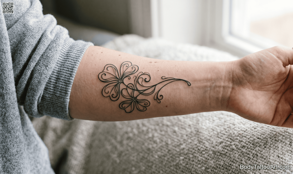 Art Nouveau Flowing Shamrock