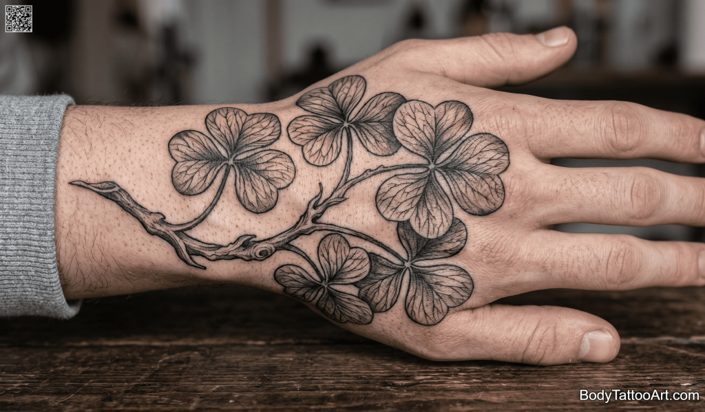 Full Hand Botanical Shamrock