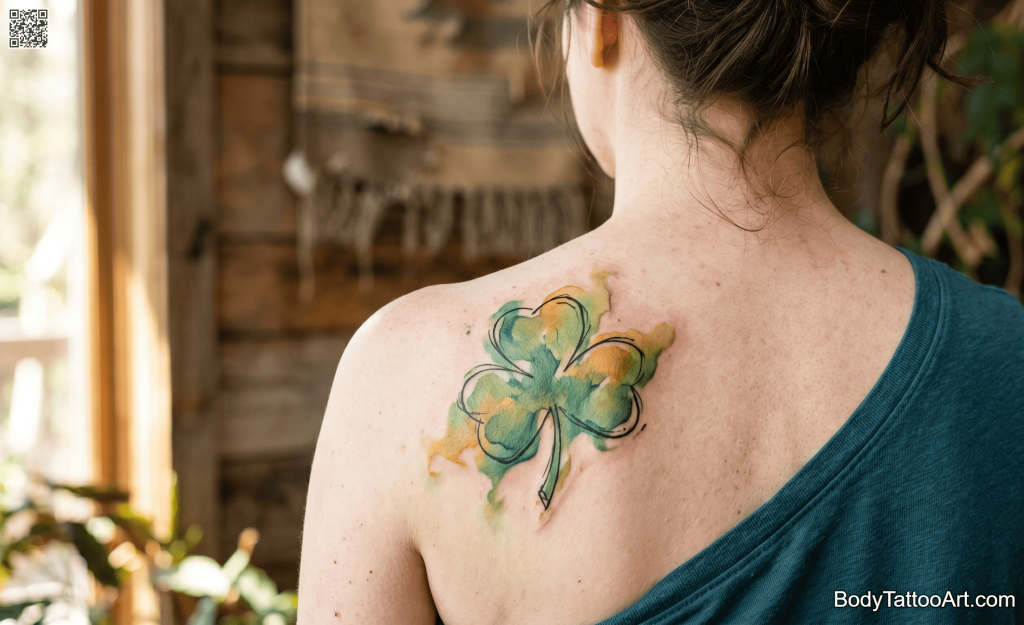  Watercolor Shamrock Tattoos