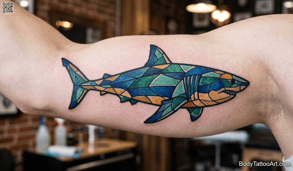 illustrative colour Shark Tattoos