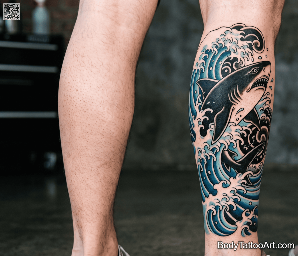 Japanese traditional / neo-trad Shark Tattoos