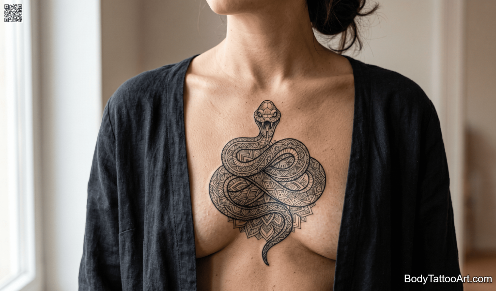  geometric Snake Tattoos