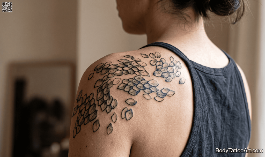 blackwork Snake Tattoos