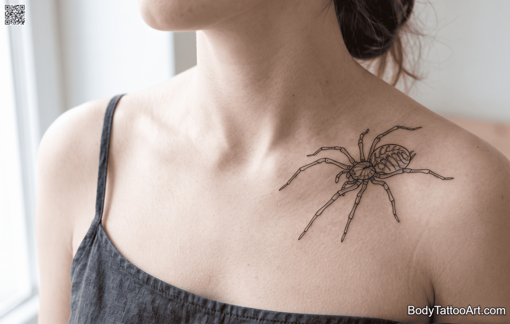  Anatomical Spider Tattoos