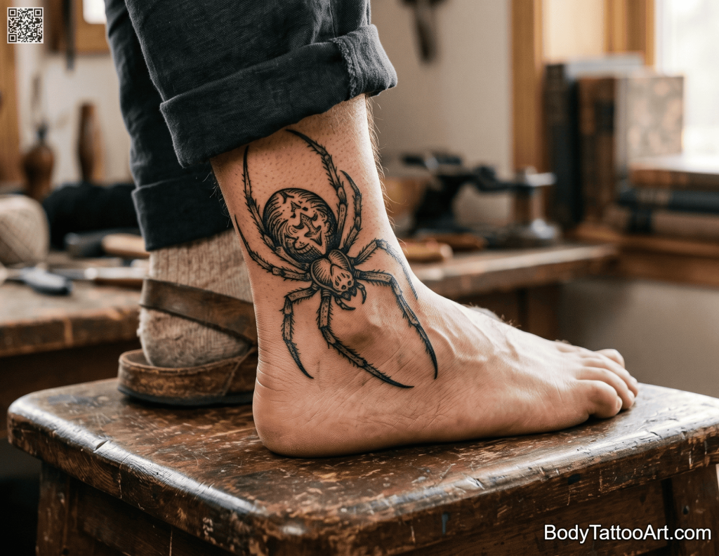 Etching  Spider Tattoos