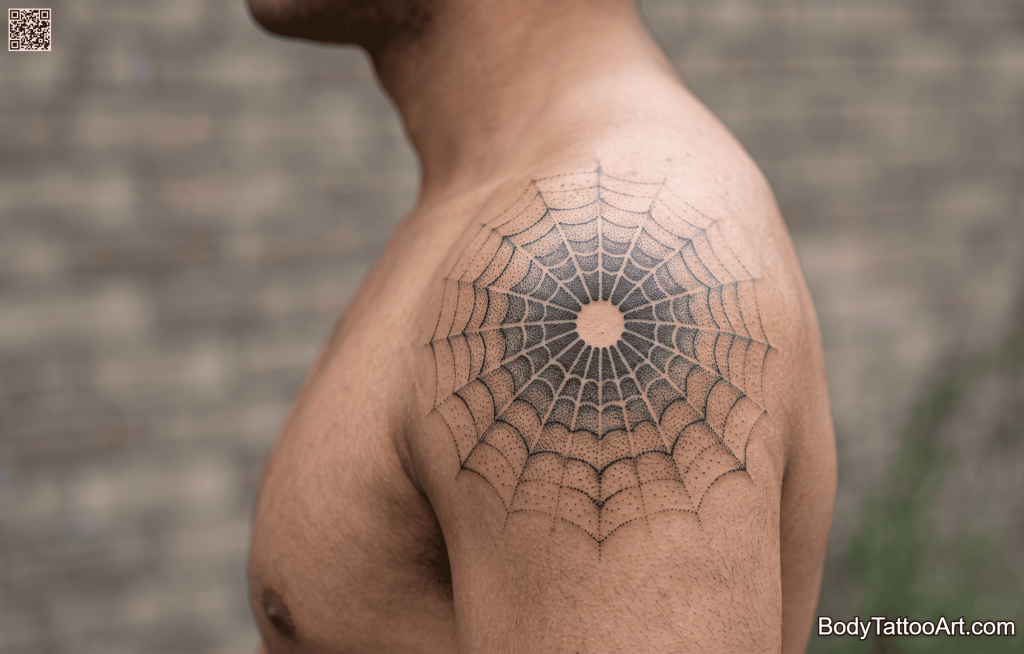 Dotwork Spider Tattoos