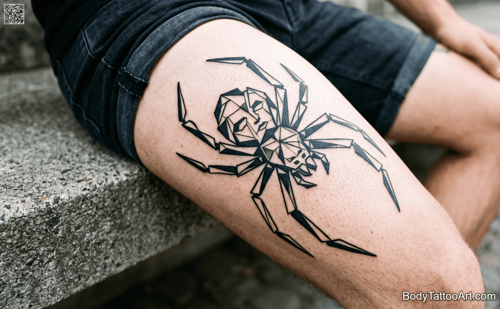  Neo-cubist Spider Tattoos