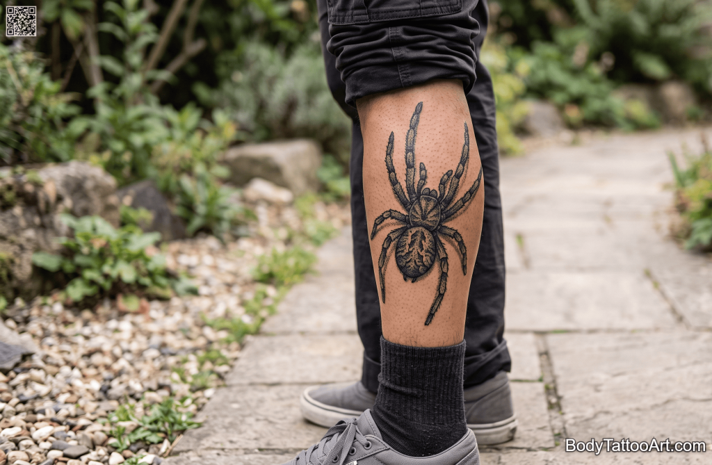 Stippling / Illustrative Spider Tattoos