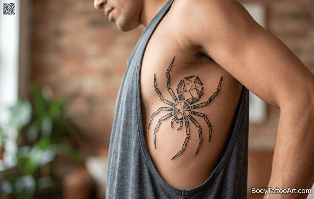 Abstract / Geometric Spider Tattoos