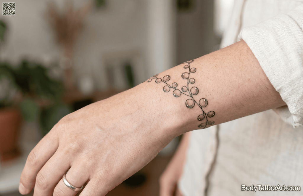 Fine line with shading Succulent Tattoos