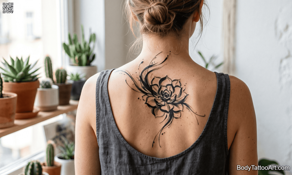 brushstroke Succulent Tattoos
