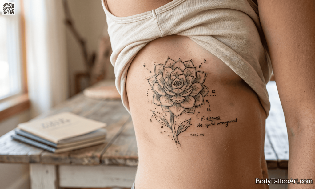illustrative Succulent Tattoos