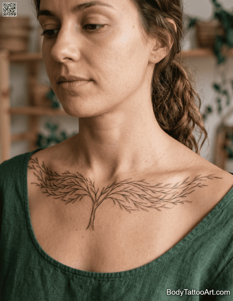 Fine line Willow Tree Tattoos