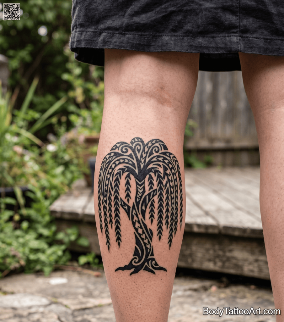 Tribal Willow Tree Tattoos