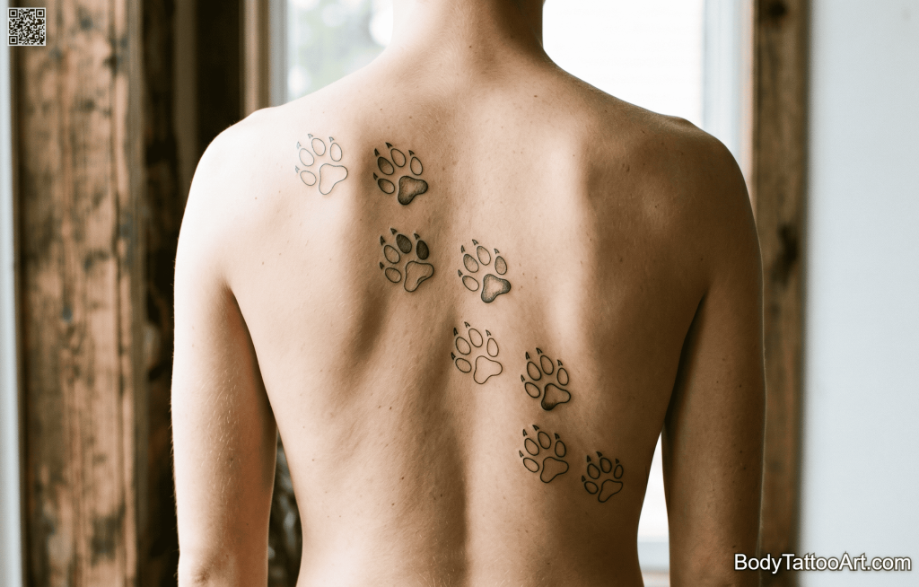 Fine line illustrative Wolf Tattoos