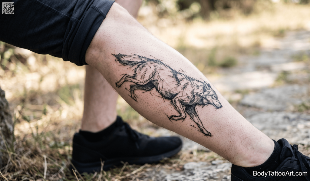 illustrative Wolf Tattoos