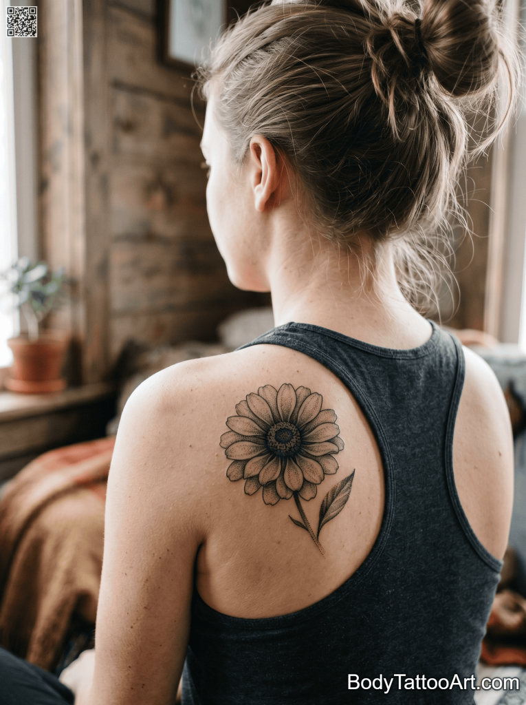  Dotwork Wildflower Tattoos