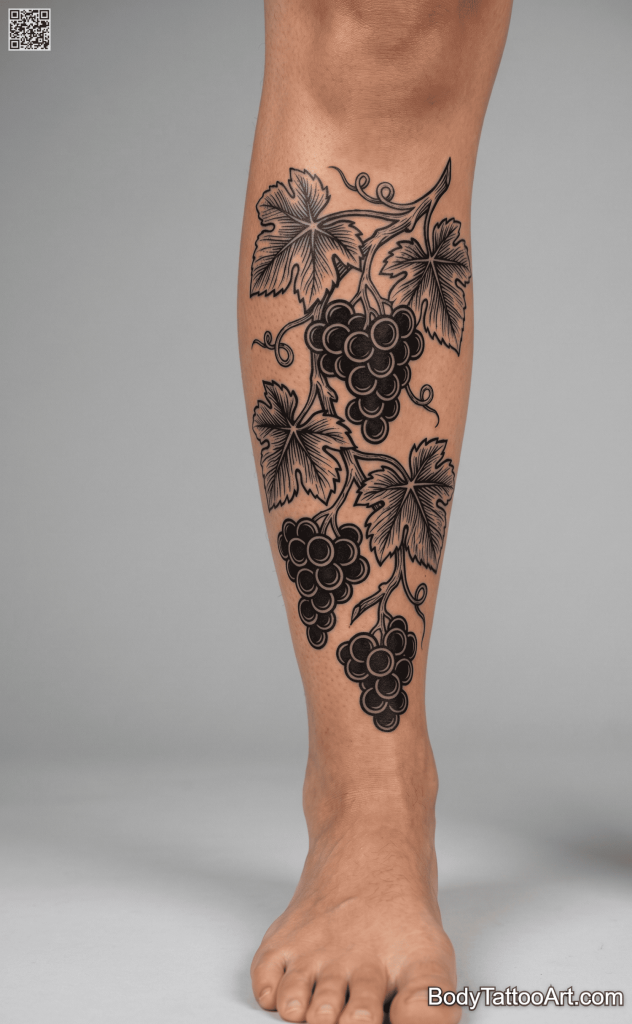  graphic Grape Vine Tattoos