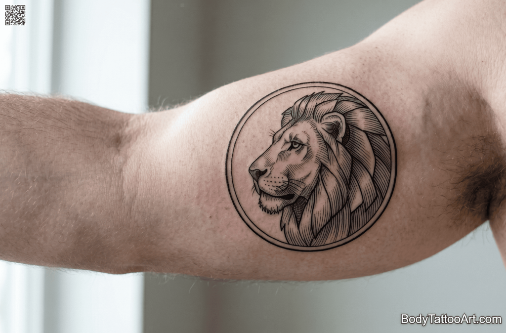 medallion Lion Tattoos