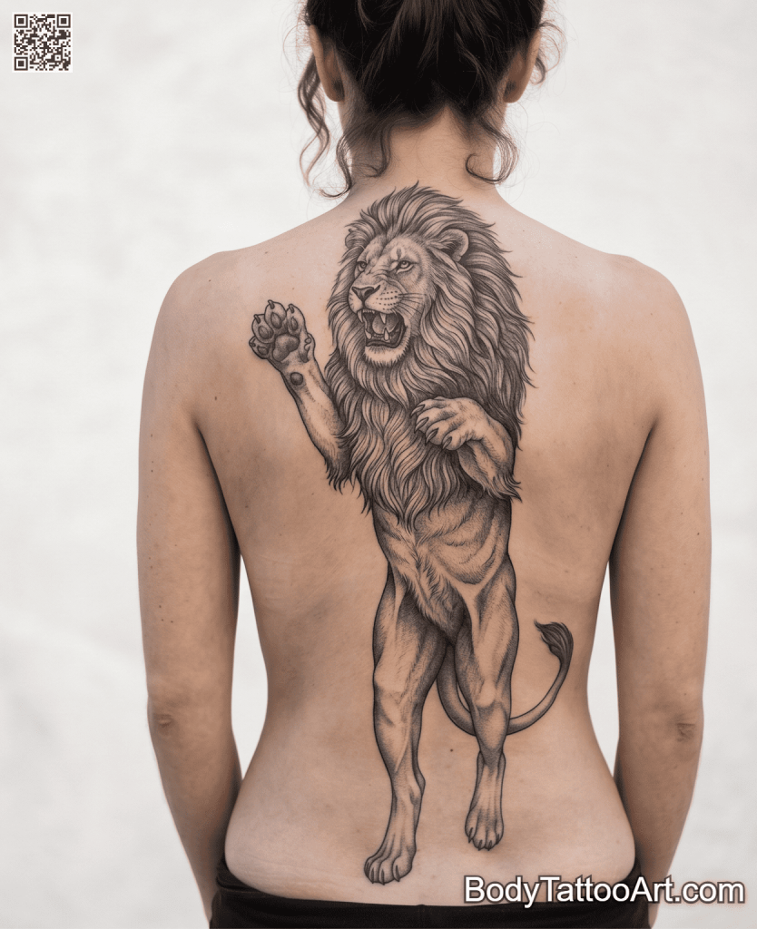 Black and grey realism Lion Tattoos