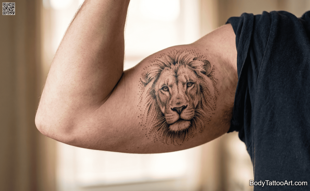 Dotwork Lion Tattoos