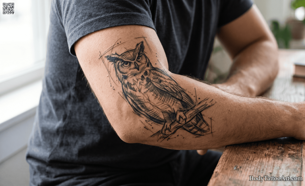 illustrative Owl Tattoos