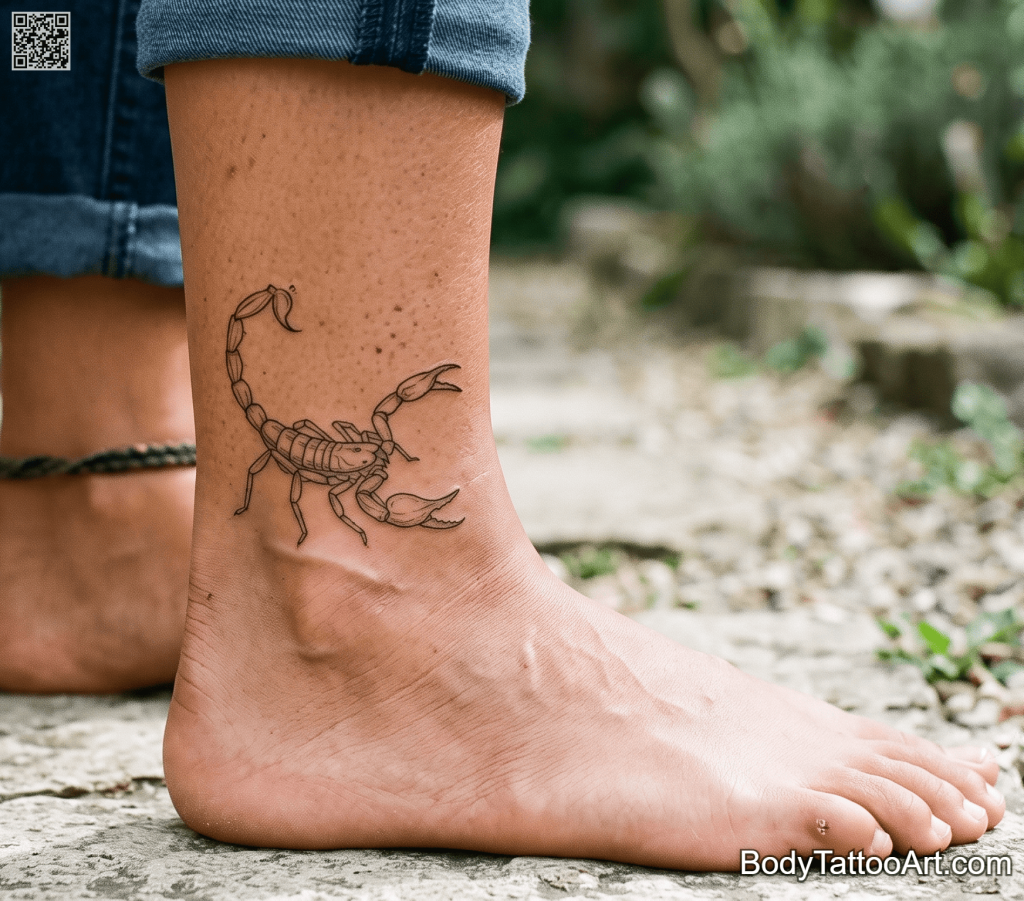 Fine line Scorpion Tattoos