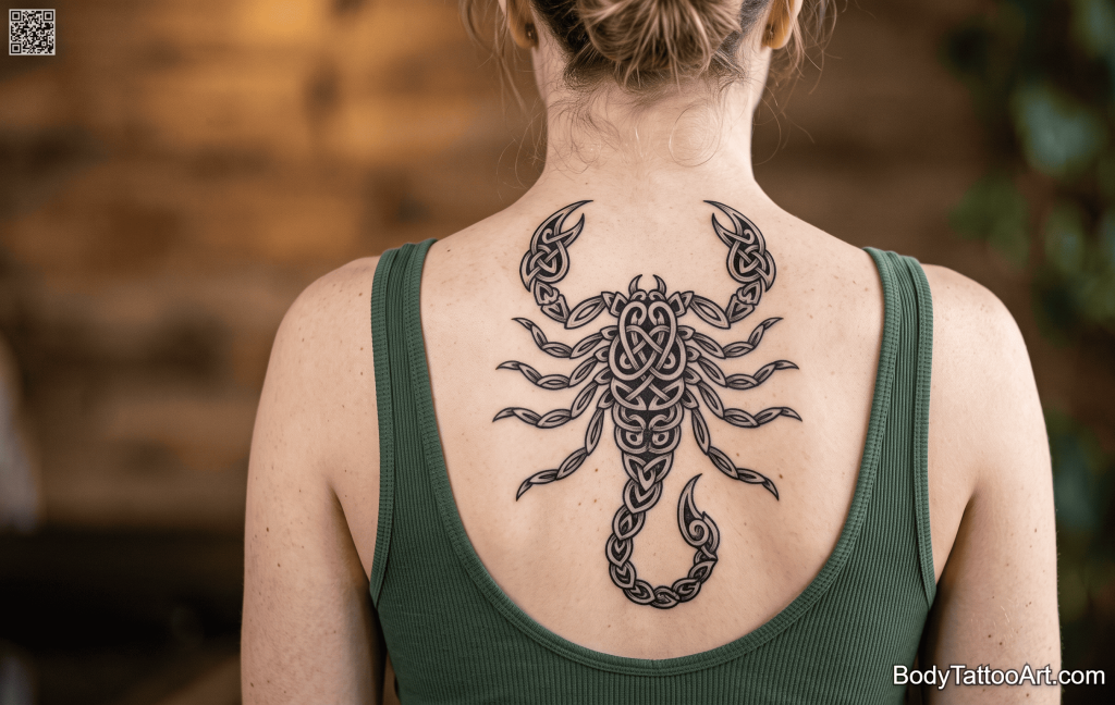  Celtic knotwork Scorpion Tattoos